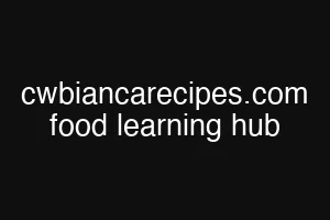 cwbiancarecipes.com food learning hub
